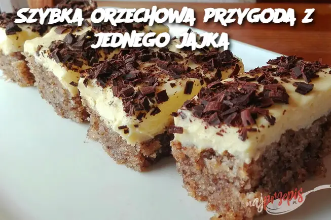 Szybka orzechowa przygoda z jednego jajka