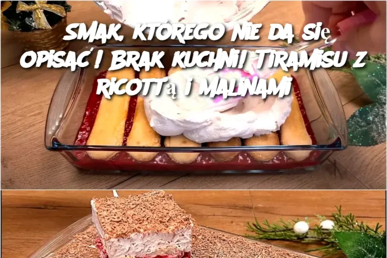 Smak, którego nie da się opisać! Bez pieczenia! Malinowe tiramisu z ricottą