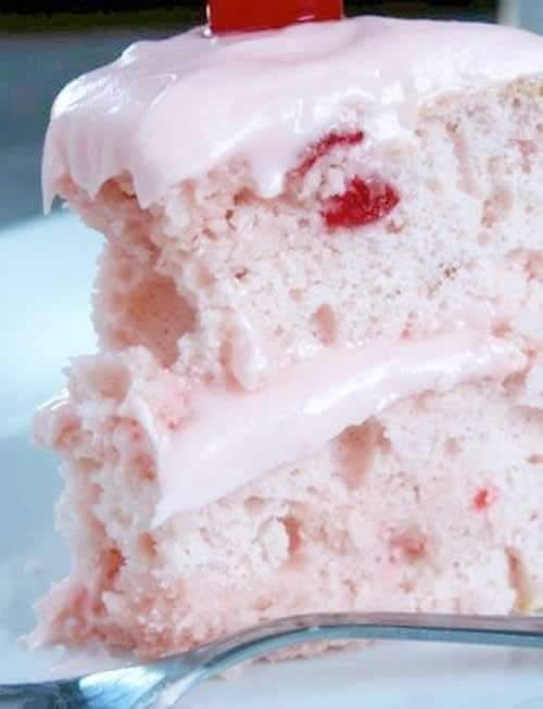 Cherry Layer Cake with Cherry Cream Cheese Frosting