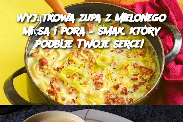 Wyjątkowa zupa z mielonego mięsa i pora – smak, który podbije Twoje serce!