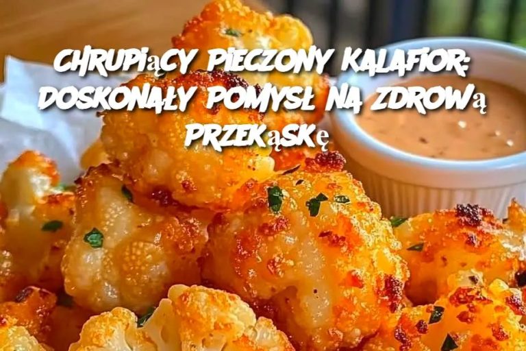 Chrupiący Pieczony Kalafior: Doskonały Pomysł na Zdrową Przekąskę