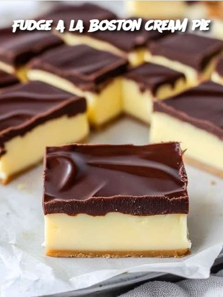 Fudge a la Boston Cream Pie