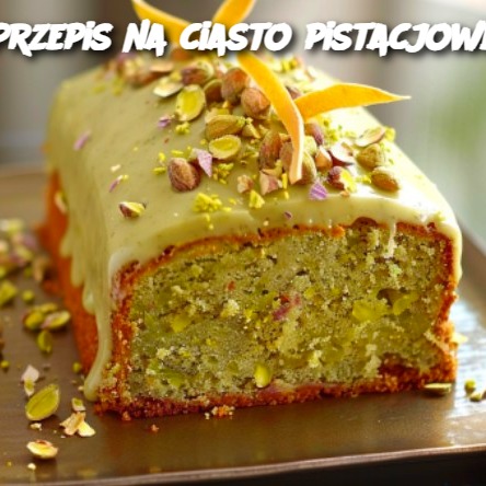 Przepis na ciasto pistacjowe