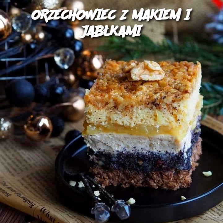 ORZECHOWIEC Z MAKIEM I JABŁKAMI