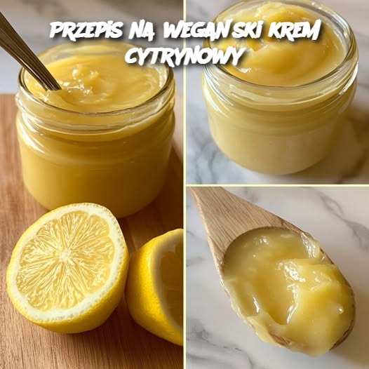 Przepis na wegański krem cytrynowy