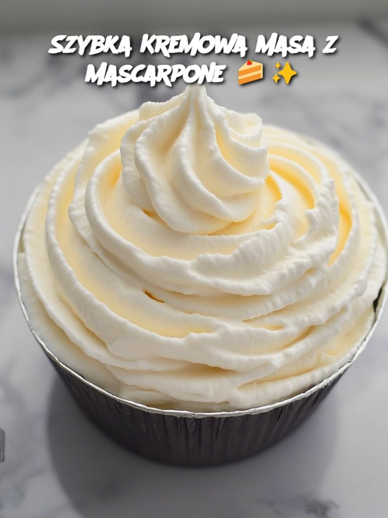 Szybka Kremowa Masa z Mascarpone 🍰✨