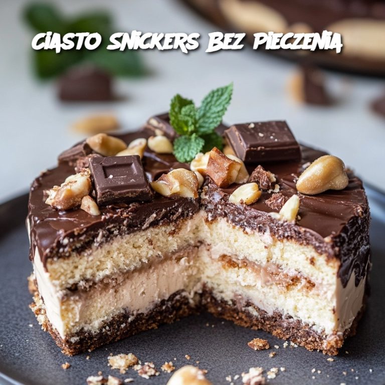 Ciasto Snickers Bez Pieczenia