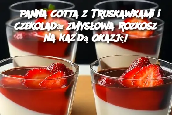 Panna Cotta z Truskawkami i Czekoladą – Wyjątkowy Deser na Każdą Okazję!