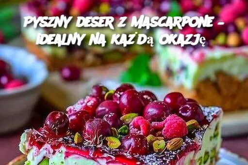 Wystarczy użyć 250 g mascarpone i 500 g białego