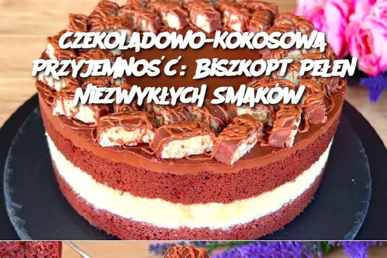 Czekoladowo-kokosowy biszkopt, który podbije Twoje podniebienie: przepis na deser marzeń