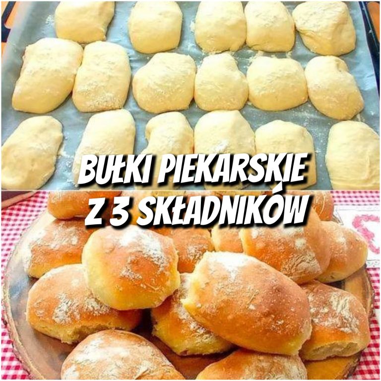 Ja piekę tylko takie bułki, bułki piekarskie z 3 składników