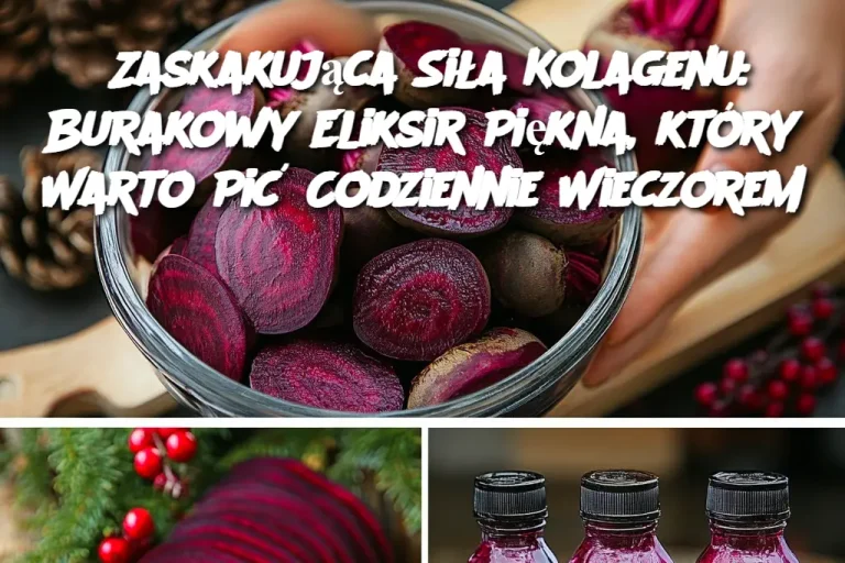 Zaskakująca Siła Kolagenu: Burakowy Eliksir Piękna, który Warto Pić Codziennie Wieczorem