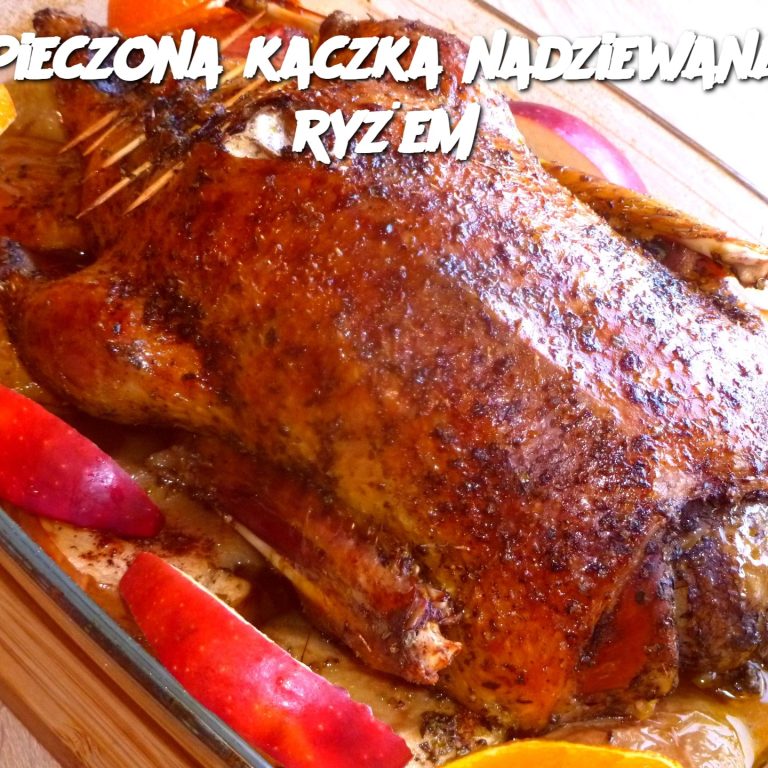 Pieczona kaczka nadziewana ryżem