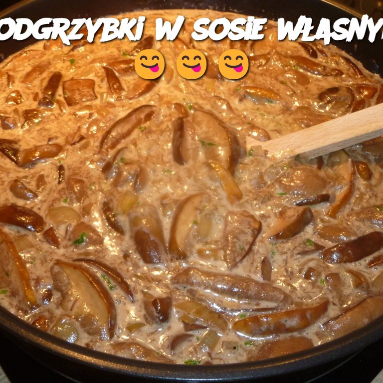 Podgrzybki w sosie własnym