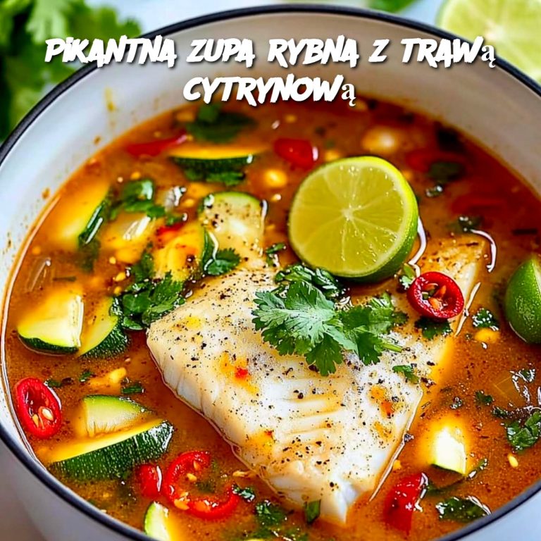 Pikantna zupa rybna z trawą cytrynową