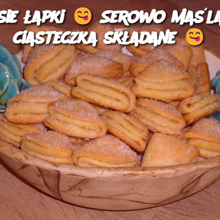 Gęsie łapki, Serowo maślane ciasteczka składane