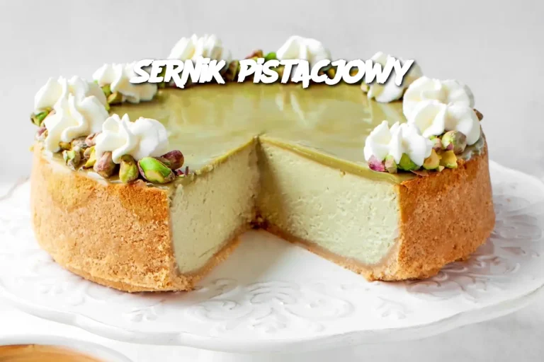 Sernik pistacjowy