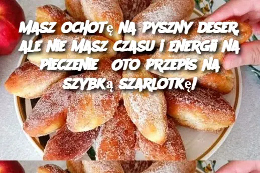 Masz ochotę na pyszny deser, ale nie masz czasu i energii na pieczenie? Oto przepis na szybką szarlotkę!