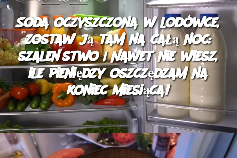 Soda oczyszczona w lodówce, zostaw ją tam na całą noc: szaleństwo | Nawet nie wiesz, ile pieniędzy oszczędzam na koniec miesiąca!