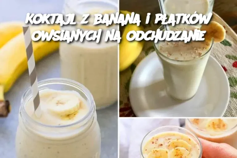 Koktajl z banana i płatków owsianych na odchudzanie