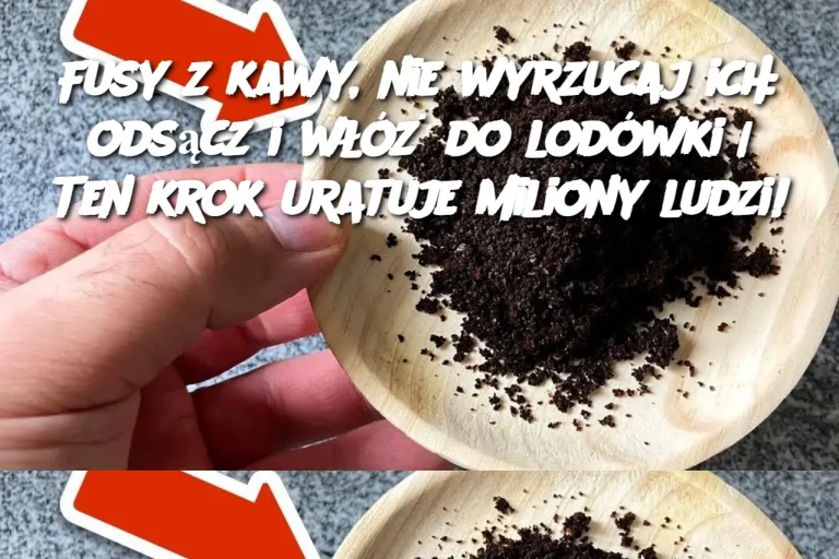 Fusy z kawy, nie wyrzucaj ich: odsącz i włóż do lodówki | Ten krok uratuje miliony ludzi!