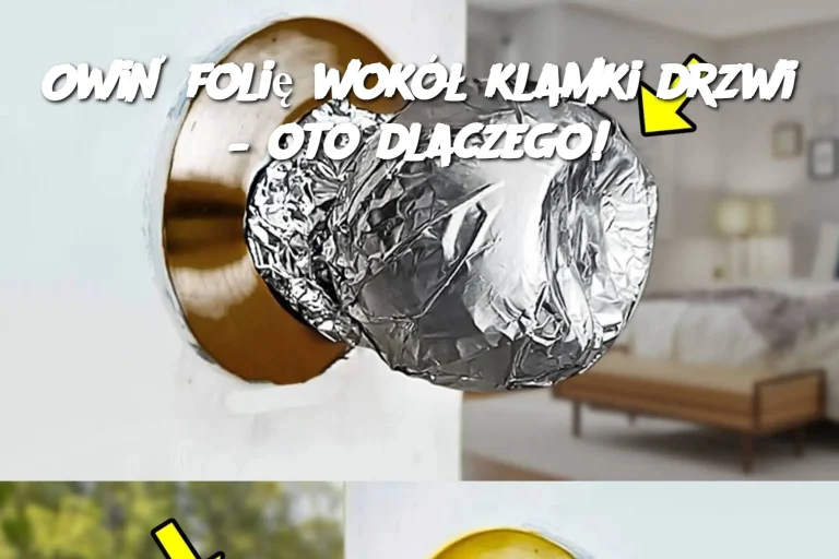 Owiń folię wokół klamki drzwi – oto dlaczego!