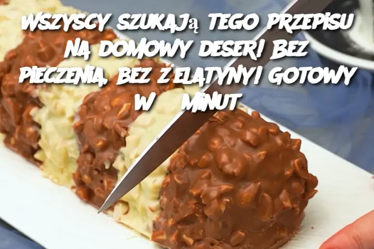 Wszyscy szukają tego przepisu na domowy deser! Bez pieczenia, bez żelatyny! Gotowy w 5 minut