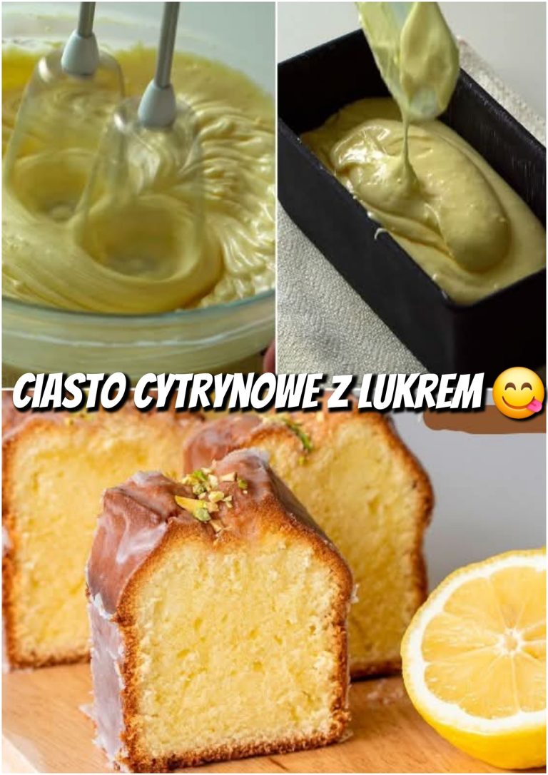 Ciasto cytrynowe z lukrem