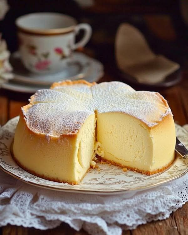 Gâteau rapide et crémeux avec 3 yaourts et 2 œufs !