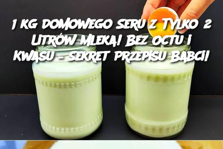 1 kg Sera z 2 Litrów Mleka! Bez Octu i Kwasu Cytrynowego