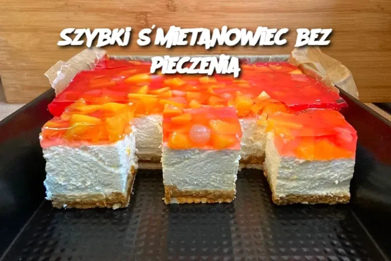 Szybki śmietanowiec bez pieczenia