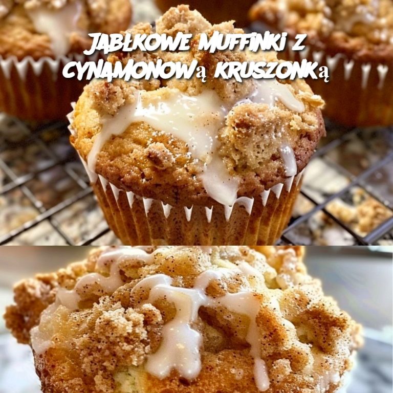 Jabłkowe muffinki z cynamonową kruszonką