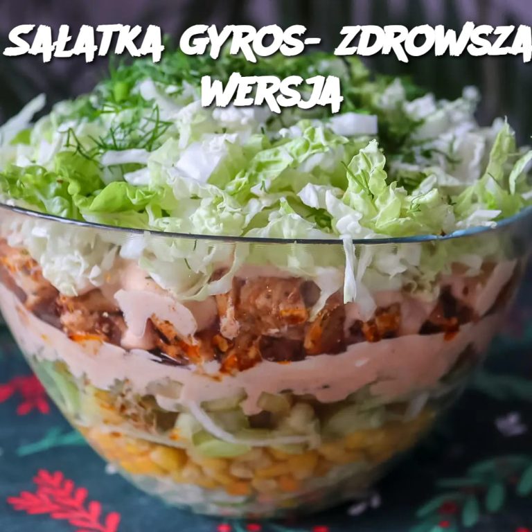 Sałatka gyros- zdrowsza wersja