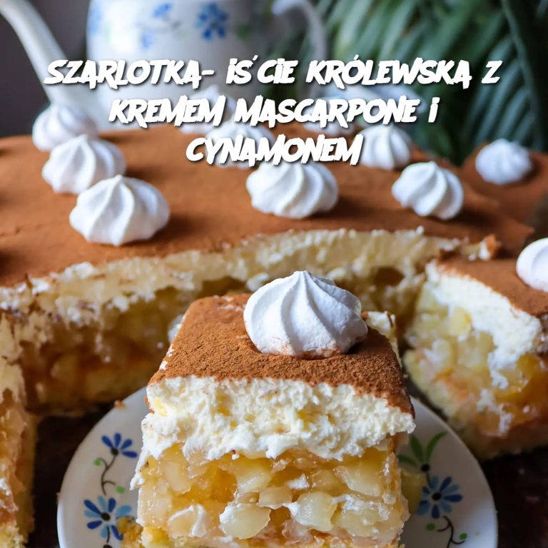 Szarlotka- iście królewska z kremem mascarpone i cynamonem