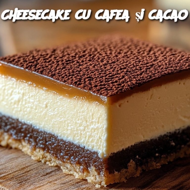 Cheesecake cu cafea și cacao