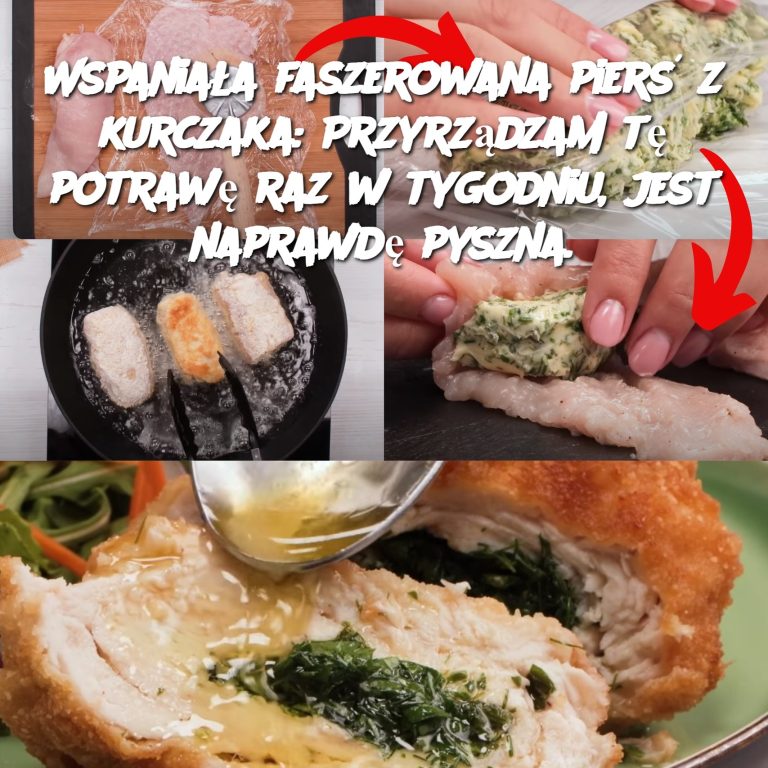 Wspaniała faszerowana pierś z kurczaka: Przyrządzam tę potrawę raz w tygodniu, jest naprawdę pyszna.