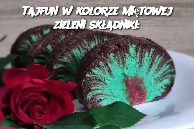 Tajfun w kolorze miętowej zieleni składniki: