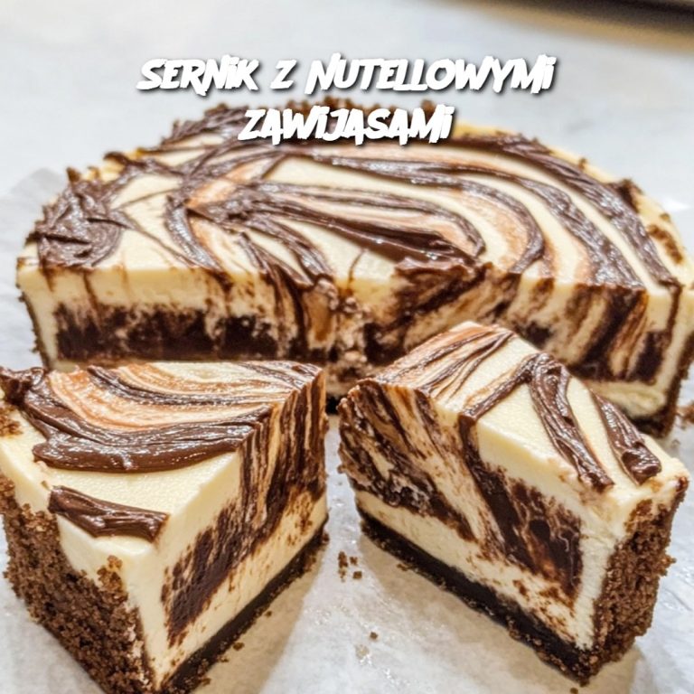 Sernik z Nutellowymi Zawijasami