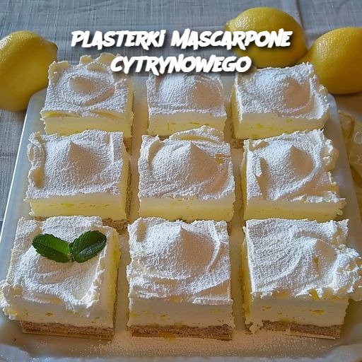 Plasterki mascarpone cytrynowego