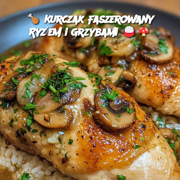 🍗 Kurczak Faszerowany Ryżem i Grzybami 🍚🍄