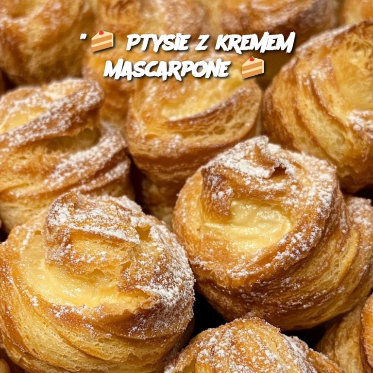 " Ptysie z kremem mascarpone