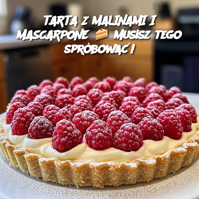 TARTA Z MALINAMI I MASCARPONE  Musisz tego spróbować!