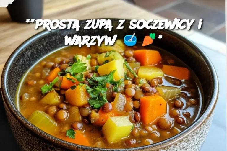 **Prosta zupa z soczewicy i warzyw 🥣🥕*