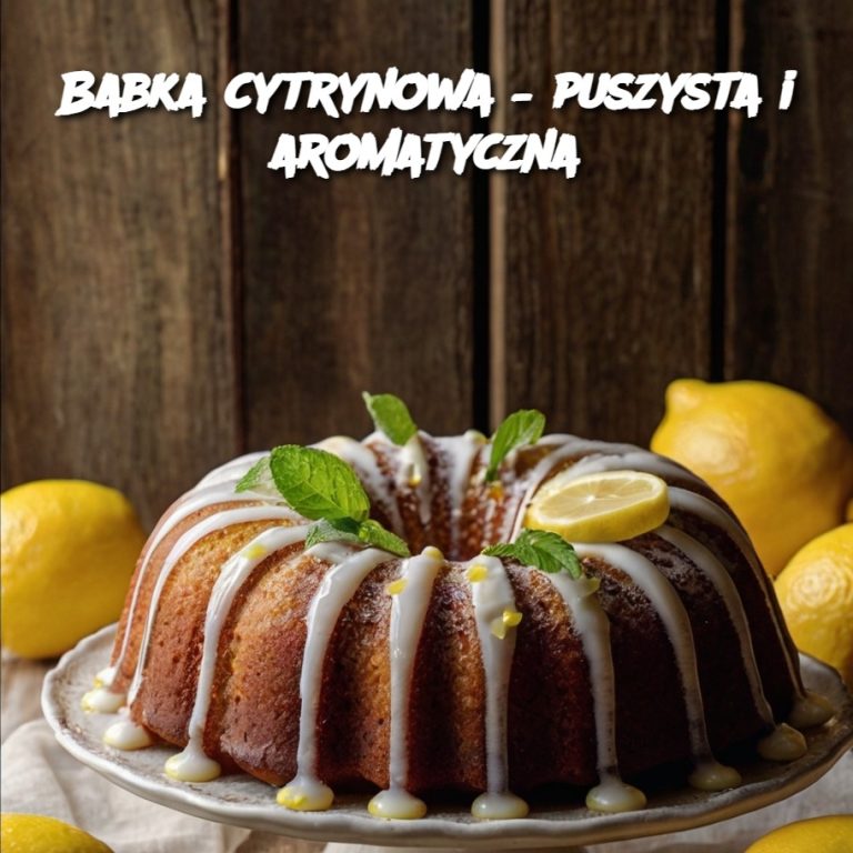 Babka cytrynowa – puszysta i aromatyczna