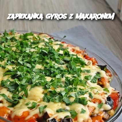 Zapiekanka gyros z makaronem