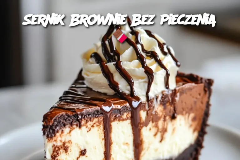 Sernik Brownie Bez Pieczenia 🍫