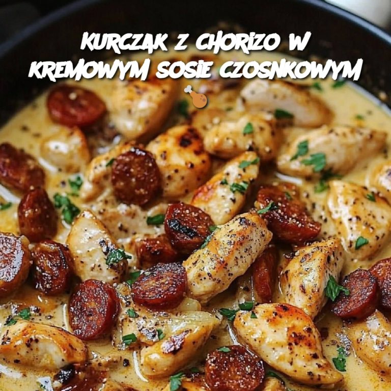 Kurczak z chorizo w kremowym sosie czosnkowym 🍗