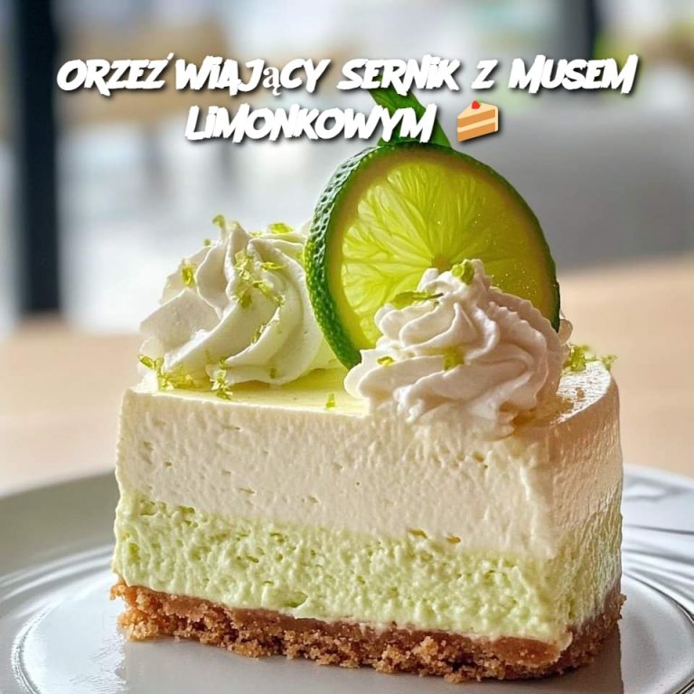 Orzeźwiający Sernik z Musem Limonkowym 🍰