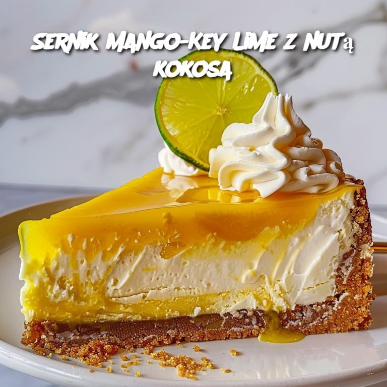 Sernik Mango-Key Lime z nutą kokosa