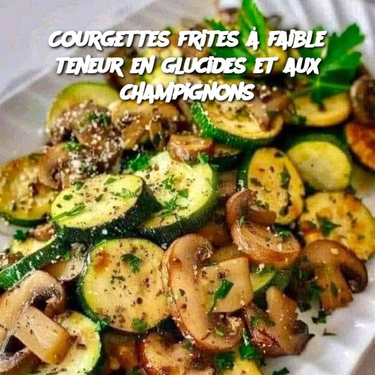 Courgettes frites à faible teneur en glucides et aux champignons